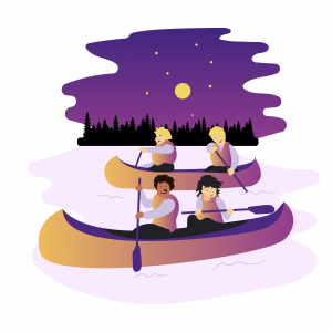Speidere i kano